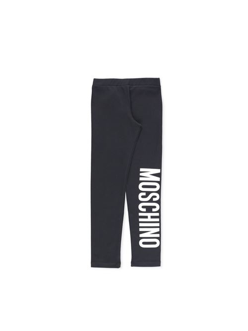 Leggings, bambina, logati. MOSCHINO | H4P047 LBA0060100